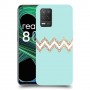 פסים בירוק כיסוי מגן קשיח מעוצב ל Realme 8 5G יחידה אחת סקרין מובייל