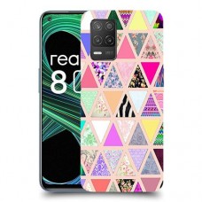 משולש הנאה כיסוי מגן קשיח מעוצב ל Realme 8 5G יחידה אחת סקרין מובייל