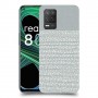 נקודות לבנות אפור כיסוי מגן קשיח מעוצב ל Realme 8 5G יחידה אחת סקרין מובייל