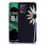 פרח לבן כיסוי מגן קשיח מעוצב ל Realme 8 5G יחידה אחת סקרין מובייל