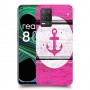 עוגן ורוד מעץ כיסוי מגן קשיח מעוצב ל Realme 8 5G יחידה אחת סקרין מובייל