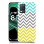 שורות צהובות-ירוקות כיסוי מגן קשיח מעוצב ל Realme 8 5G יחידה אחת סקרין מובייל