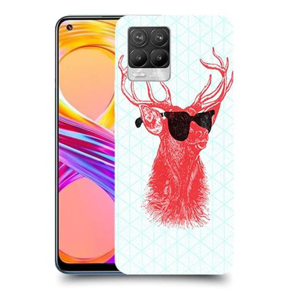 אדג אדום במשקפיים כיסוי מגן קשיח מעוצב ל Realme 8 Pro יחידה אחת סקרין מובייל
