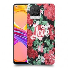רוז אהבה כיסוי מגן קשיח מעוצב ל Realme 8 Pro יחידה אחת סקרין מובייל