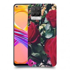 ורדים כיסוי מגן קשיח מעוצב ל Realme 8 Pro יחידה אחת סקרין מובייל