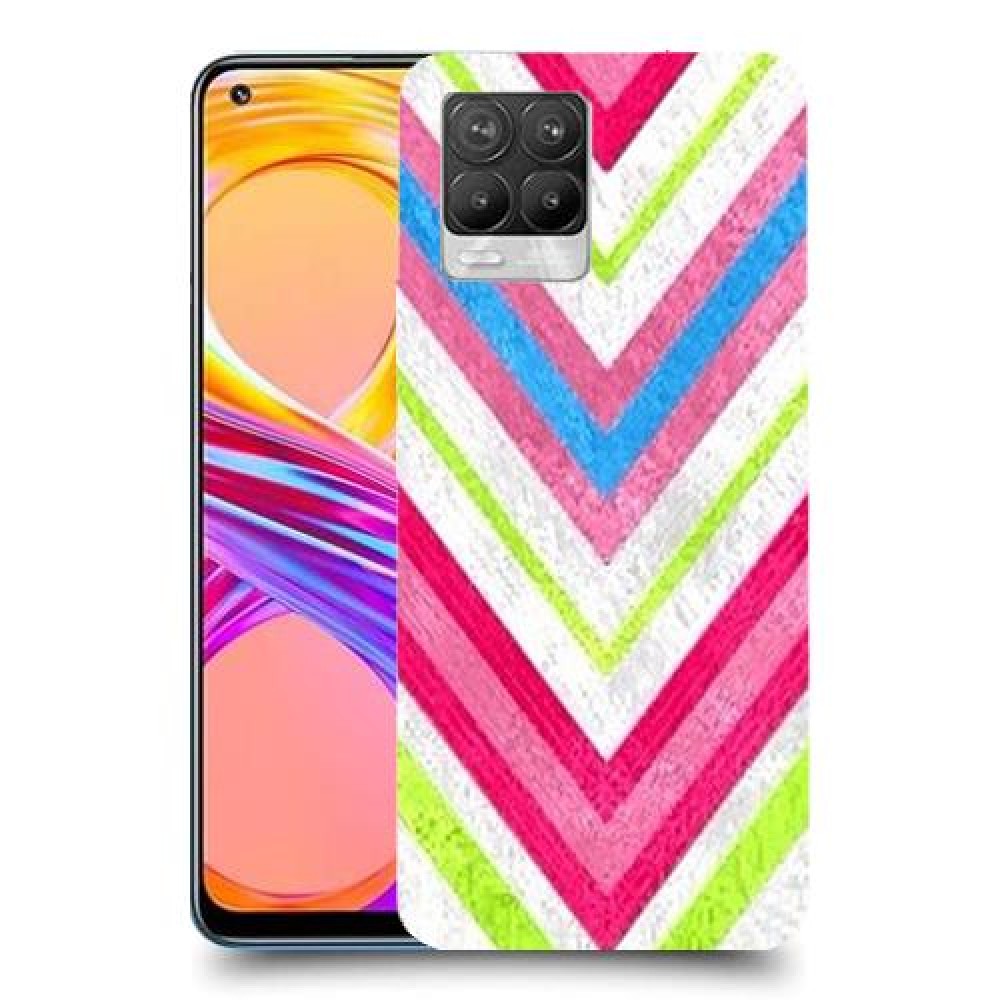 צבעים חשופים כיסוי מגן קשיח מעוצב ל Realme 8 Pro יחידה אחת סקרין מובייל