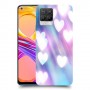 לבבות מעורפלים בכחול כיסוי מגן קשיח מעוצב ל Realme 8 Pro יחידה אחת סקרין מובייל