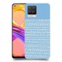 נקודות לבנות בכחול כיסוי מגן קשיח מעוצב ל Realme 8 Pro יחידה אחת סקרין מובייל