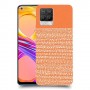 נקודות לבנות בכתום כיסוי מגן קשיח מעוצב ל Realme 8 Pro יחידה אחת סקרין מובייל