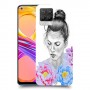 אישה בפרחים כיסוי מגן קשיח מעוצב ל Realme 8 Pro יחידה אחת סקרין מובייל