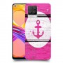 עוגן ורוד מעץ כיסוי מגן קשיח מעוצב ל Realme 8 Pro יחידה אחת סקרין מובייל
