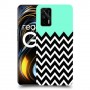 פסים במנטה כיסוי מגן קשיח מעוצב ל Realme GT 5G יחידה אחת סקרין מובייל