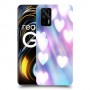 לבבות מעורפלים בכחול כיסוי מגן קשיח מעוצב ל Realme GT 5G יחידה אחת סקרין מובייל
