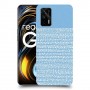 נקודות לבנות בכחול כיסוי מגן קשיח מעוצב ל Realme GT 5G יחידה אחת סקרין מובייל
