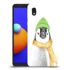 פינגווין בקור כיסוי מגן קשיח מעוצב ל Samsung Galaxy A01 Core יחידה אחת סקרין מובייל