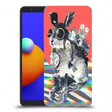 ארנבון מוזר כיסוי מגן קשיח מעוצב ל Samsung Galaxy A01 Core יחידה אחת סקרין מובייל