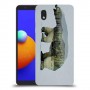 דוב לבן כיסוי מגן קשיח מעוצב ל Samsung Galaxy A01 Core יחידה אחת סקרין מובייל