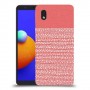 נקודות לבנות בורוד כיסוי מגן קשיח מעוצב ל Samsung Galaxy A01 Core יחידה אחת סקרין מובייל