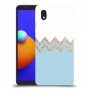 לבן כחול כיסוי מגן קשיח מעוצב ל Samsung Galaxy A01 Core יחידה אחת סקרין מובייל