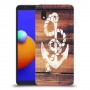 עוגן מעץ כיסוי מגן קשיח מעוצב ל Samsung Galaxy A01 Core יחידה אחת סקרין מובייל