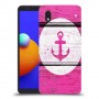 עוגן ורוד מעץ כיסוי מגן קשיח מעוצב ל Samsung Galaxy A01 Core יחידה אחת סקרין מובייל
