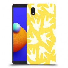 צהוב ציפור החיים כיסוי מגן קשיח מעוצב ל Samsung Galaxy A01 Core יחידה אחת סקרין מובייל