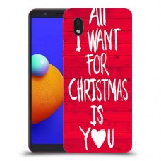 אתה עבור חג המולד כיסוי מגן קשיח מעוצב ל Samsung Galaxy A01 Core יחידה אחת סקרין מובייל