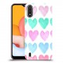 לבבות פסטל כיסוי מגן קשיח מעוצב ל Samsung Galaxy A01 יחידה אחת סקרין מובייל
