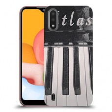 פסנתר Soul כיסוי מגן קשיח מעוצב ל Samsung Galaxy A01 יחידה אחת סקרין מובייל