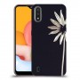 פרח לבן כיסוי מגן קשיח מעוצב ל Samsung Galaxy A01 יחידה אחת סקרין מובייל