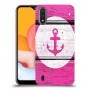 עוגן ורוד מעץ כיסוי מגן קשיח מעוצב ל Samsung Galaxy A01 יחידה אחת סקרין מובייל