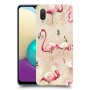 פלמינגו ורוד כיסוי מגן קשיח מעוצב ל Samsung Galaxy A02 יחידה אחת סקרין מובייל