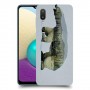 דוב לבן כיסוי מגן קשיח מעוצב ל Samsung Galaxy A02 יחידה אחת סקרין מובייל