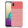נקודות לבנות בורוד כיסוי מגן קשיח מעוצב ל Samsung Galaxy A02 יחידה אחת סקרין מובייל