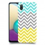 שורות צהובות-ירוקות כיסוי מגן קשיח מעוצב ל Samsung Galaxy A02 יחידה אחת סקרין מובייל