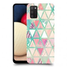 משולשים כיסוי מגן קשיח מעוצב ל Samsung Galaxy A02s יחידה אחת סקרין מובייל