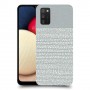 נקודות לבנות אפור כיסוי מגן קשיח מעוצב ל Samsung Galaxy A02s יחידה אחת סקרין מובייל