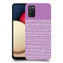 נקודות לבנות בסגול כיסוי מגן קשיח מעוצב ל Samsung Galaxy A02s יחידה אחת סקרין מובייל