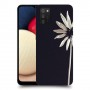 פרח לבן כיסוי מגן קשיח מעוצב ל Samsung Galaxy A02s יחידה אחת סקרין מובייל