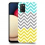 שורות צהובות-ירוקות כיסוי מגן קשיח מעוצב ל Samsung Galaxy A02s יחידה אחת סקרין מובייל