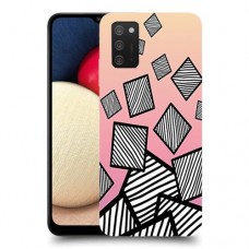 זאברה ריבועים כיסוי מגן קשיח מעוצב ל Samsung Galaxy A02s יחידה אחת סקרין מובייל