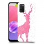 צבי ורוד כיסוי מגן קשיח מעוצב ל Samsung Galaxy A03s יחידה אחת סקרין מובייל