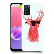 אדג אדום במשקפיים כיסוי מגן קשיח מעוצב ל Samsung Galaxy A03s יחידה אחת סקרין מובייל
