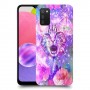 חתול מושלג כיסוי מגן קשיח מעוצב ל Samsung Galaxy A03s יחידה אחת סקרין מובייל