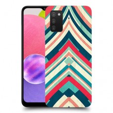 פסים בצבע כיסוי מגן קשיח מעוצב ל Samsung Galaxy A03s יחידה אחת סקרין מובייל