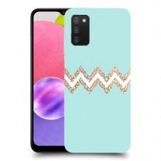 פסים בירוק כיסוי מגן קשיח מעוצב ל Samsung Galaxy A03s יחידה אחת סקרין מובייל