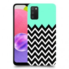 פסים במנטה כיסוי מגן קשיח מעוצב ל Samsung Galaxy A03s יחידה אחת סקרין מובייל