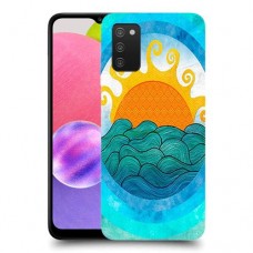 זריחה ליד הים כיסוי מגן קשיח מעוצב ל Samsung Galaxy A03s יחידה אחת סקרין מובייל