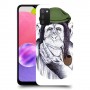 חשיבה קוף כיסוי מגן קשיח מעוצב ל Samsung Galaxy A03s יחידה אחת סקרין מובייל