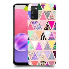 משולש הנאה כיסוי מגן קשיח מעוצב ל Samsung Galaxy A03s יחידה אחת סקרין מובייל
